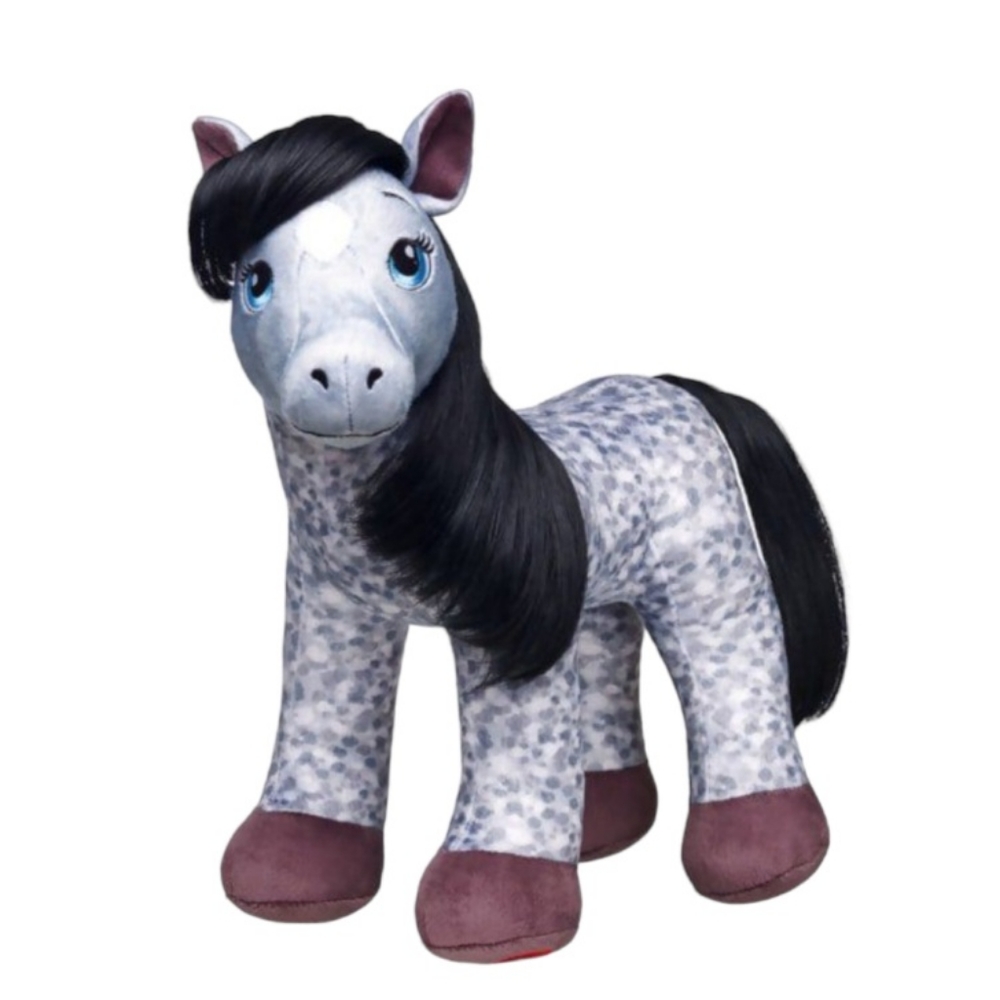 🐎 Build A Bear Horses & Hearts Gray Appaloosa Plush 18” Unstuffed Heartbeat